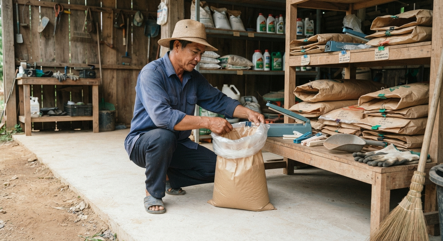 Các phương pháp xử lý và bảo quản phân bón sau khi mở bao hiệu quả nhất
