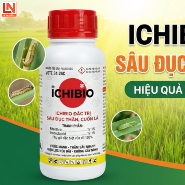 ICHIBIO DIỆT SÂU SỐ 1 ( đục thân, cuốn lá, nhện gié, bọ trĩ)